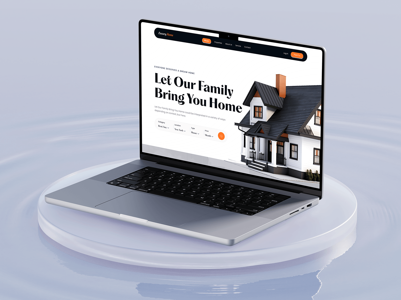 landing page design ui design Real Estate Website Website real estate house agency design Webdesign landing page property website