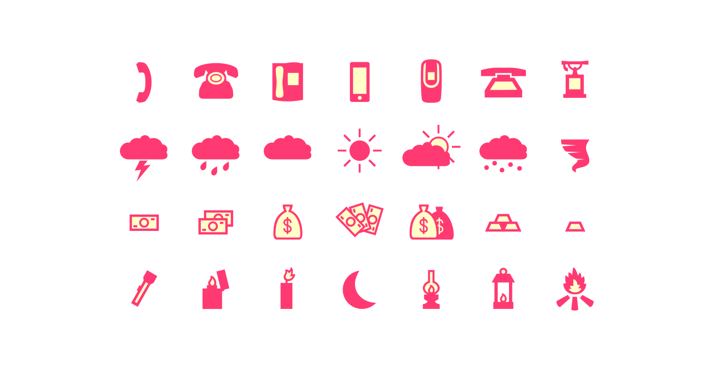 icons dingbats Typeface conspiracy font ILLUSTRATION 