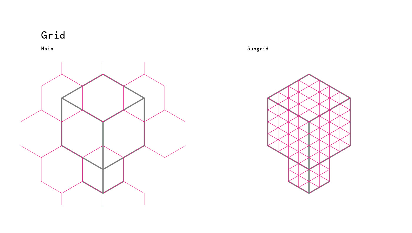 geometric grid hexagon identity processing