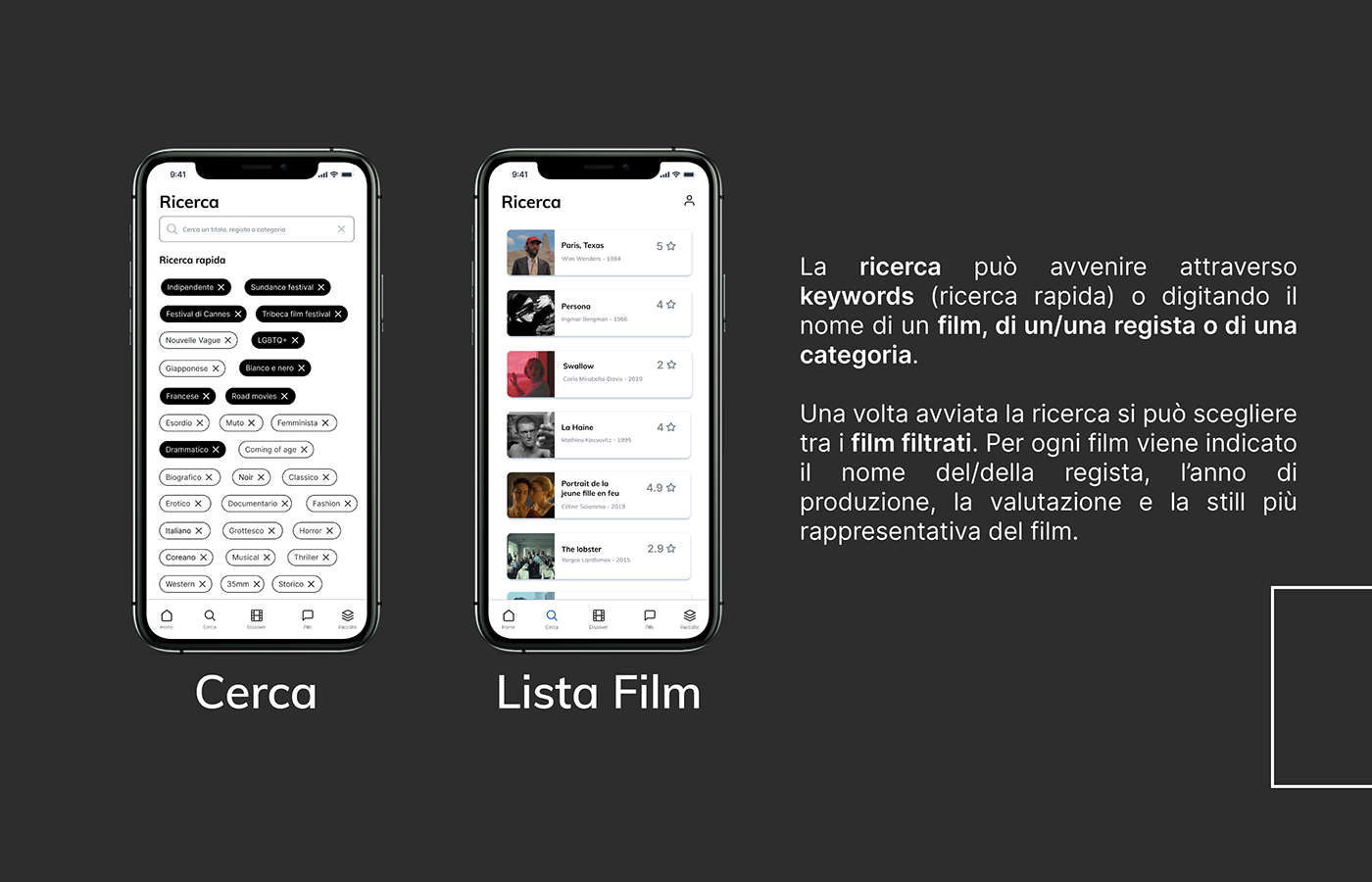 app film app Film Tracking Mobile app Movie Tracking niche film tracking UI ux app design
