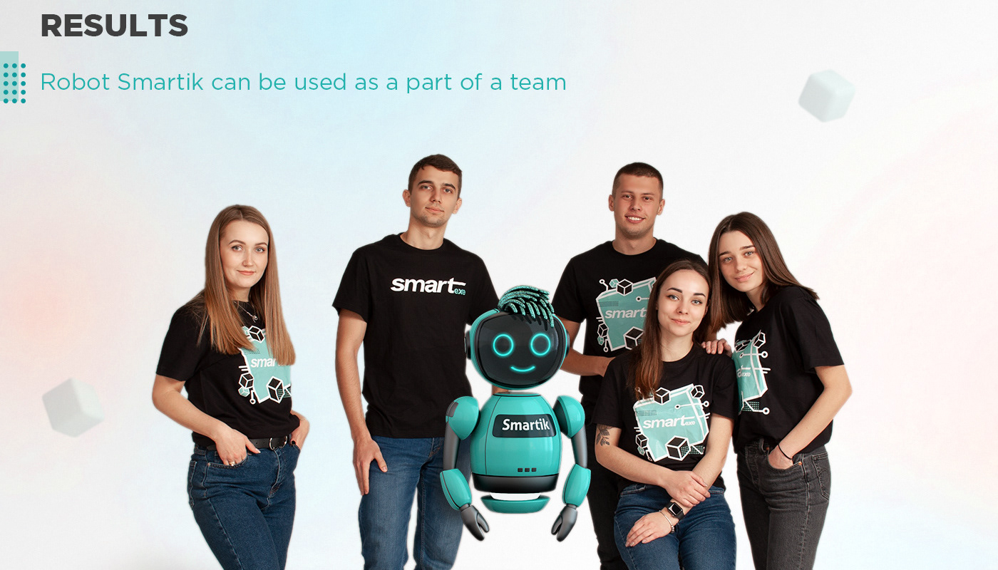 robot with software development team