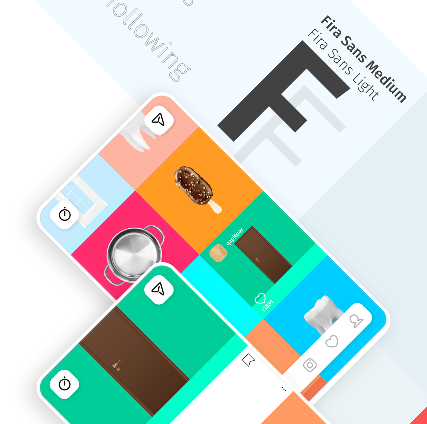 instagram concept Mobile app ui design insta samirverdi baku azerbaijan hamburg user interface
