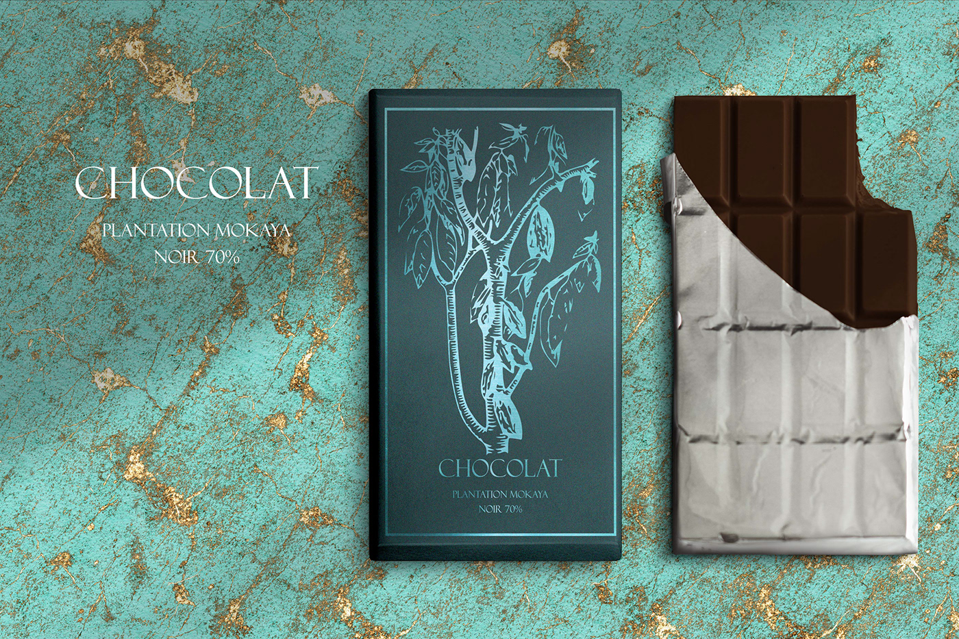 adobe cacao cacaoyer chocolate Emballage chocolat Illustrator packaging chocolate photoshop tablette chocolat TABLETTE WACOM