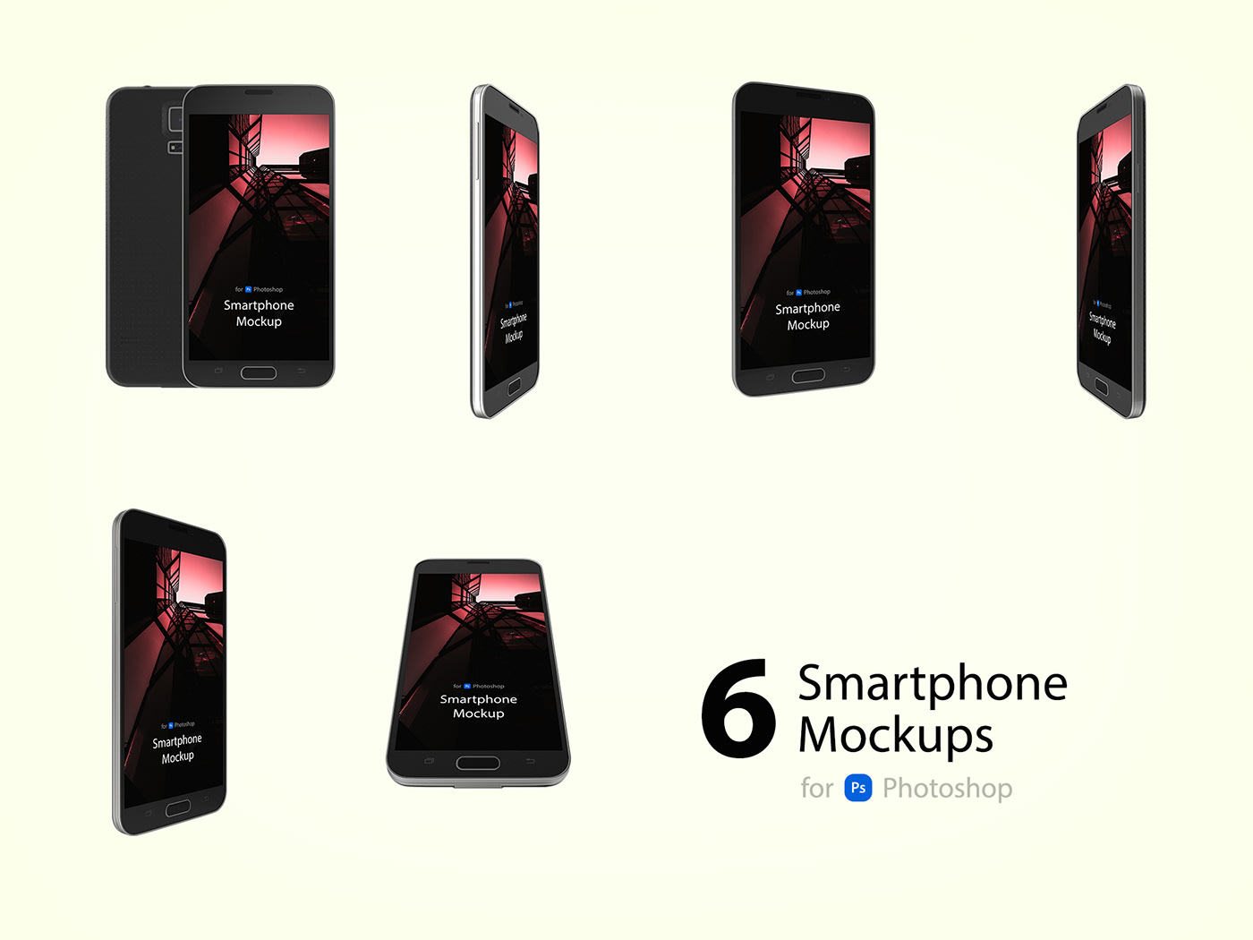 Mockup psd template phone mobile smartphone UI screen app