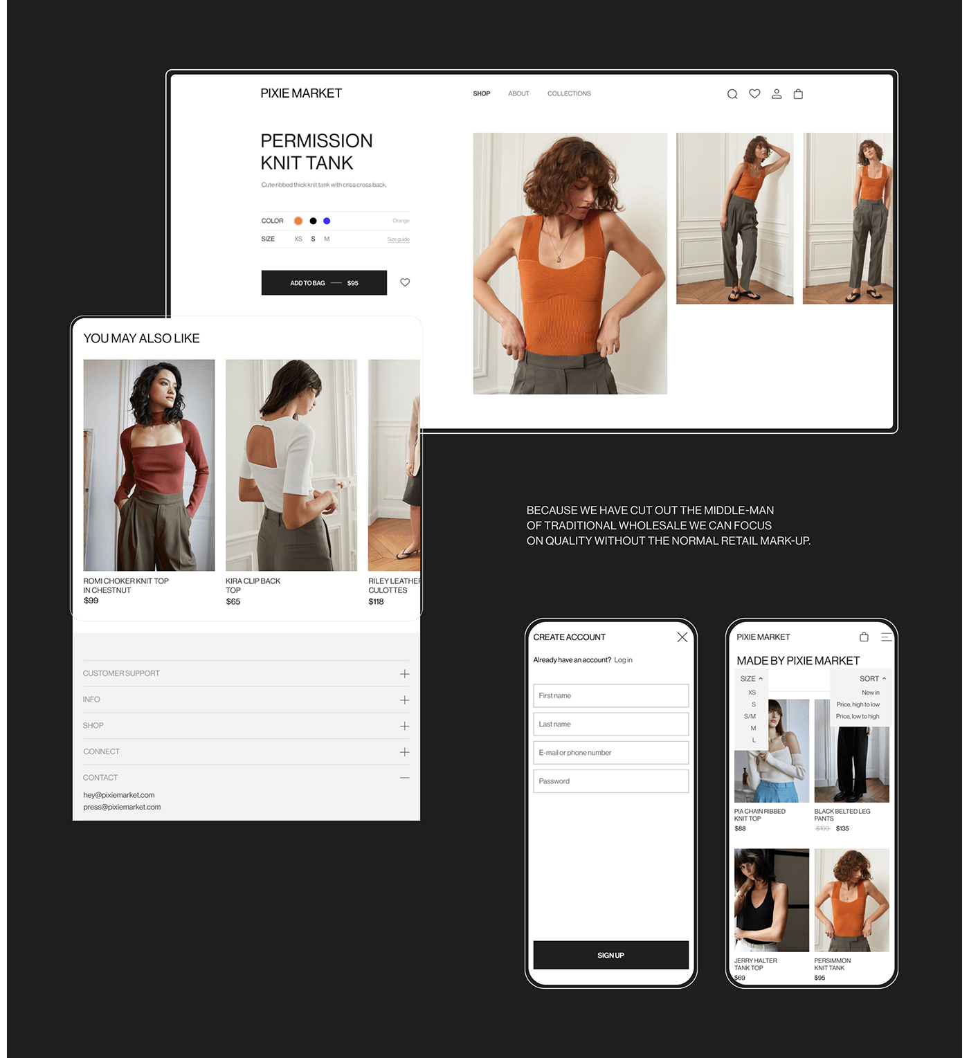 e-commerce ecommerce website fashion website Figma online store redesign UI/UX uprock Web Design  Website