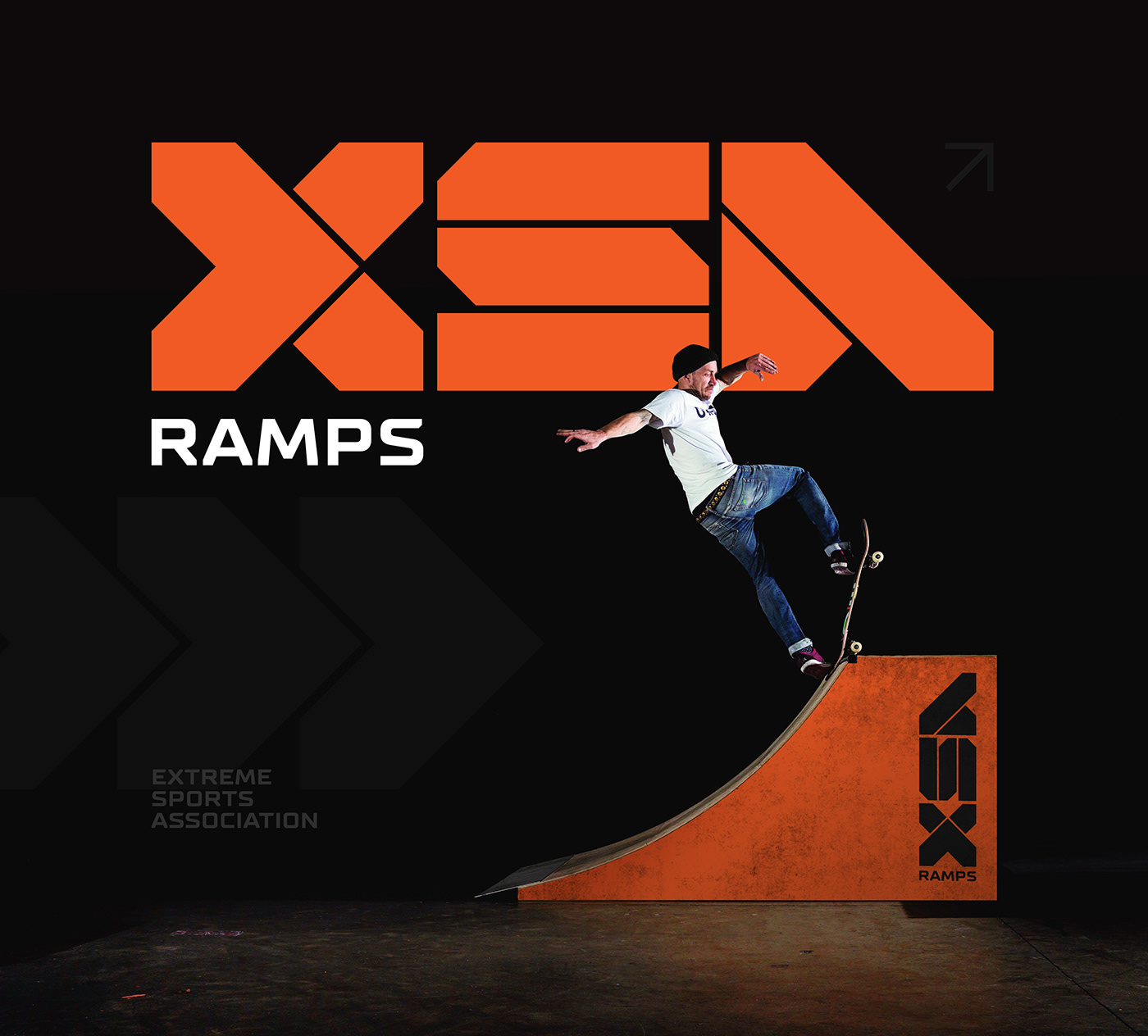 extreme ramps parks skate branding  identity design typography   bmx sport