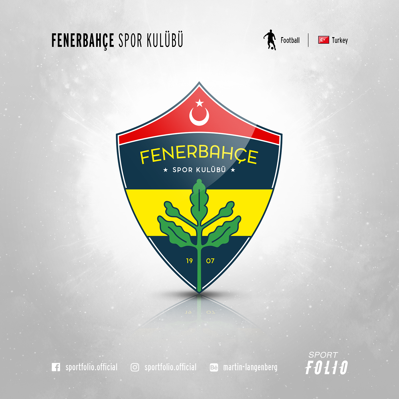 Fenerbahçe istanbul logo redesign illutrator