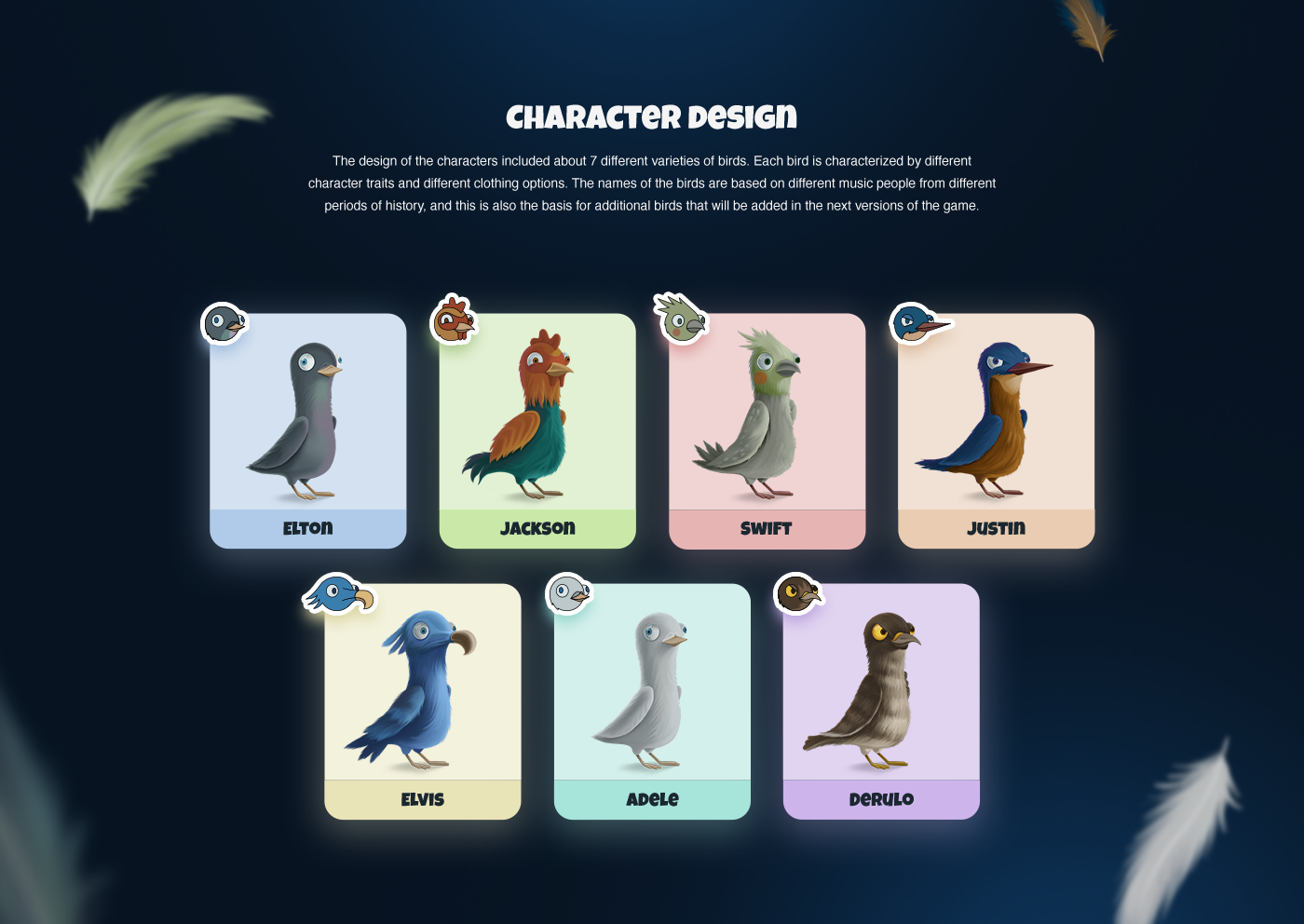 Birds tower - Character design (part 1)