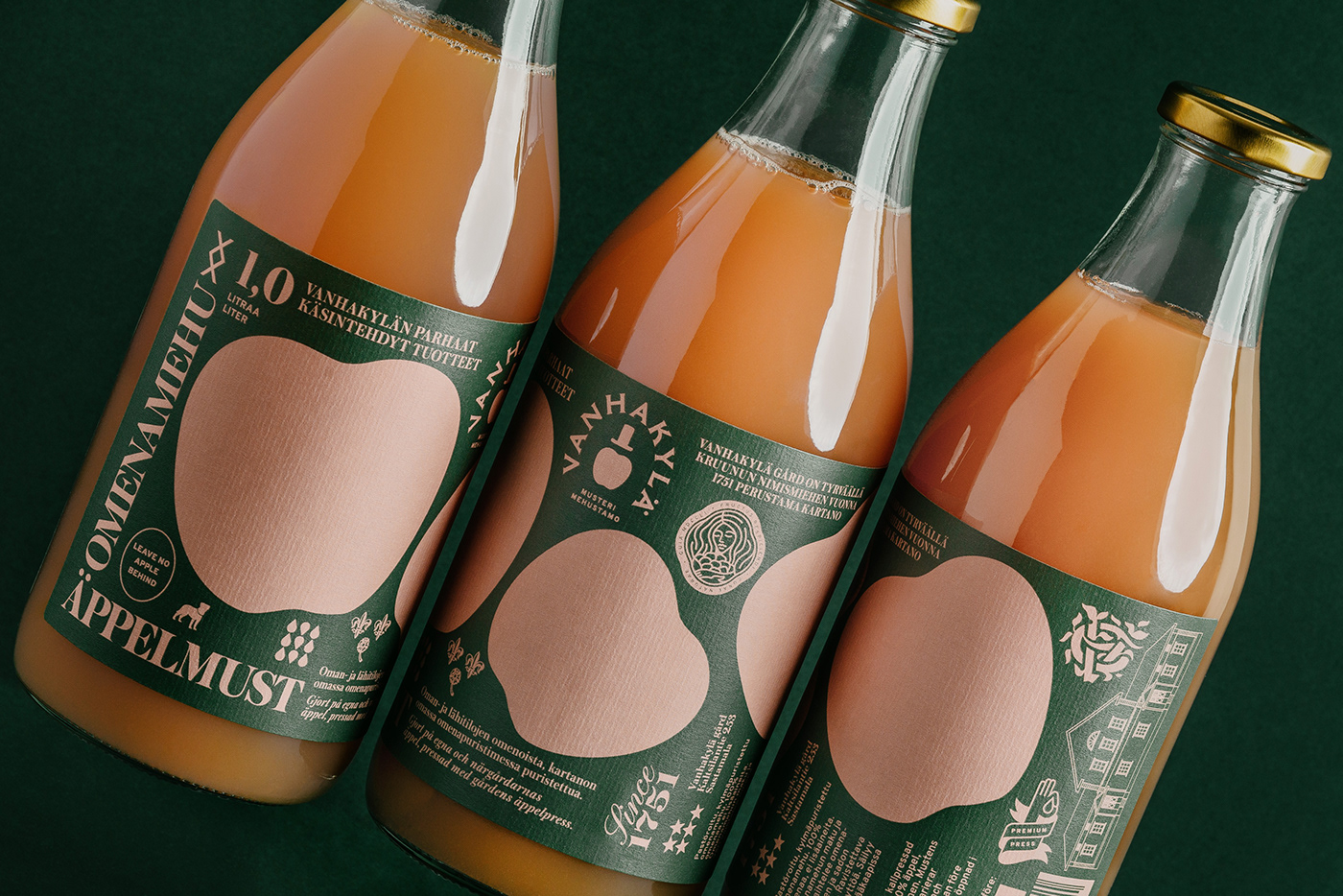 apple juice apples beverage bottle branding  identity juice Label Logo Design package