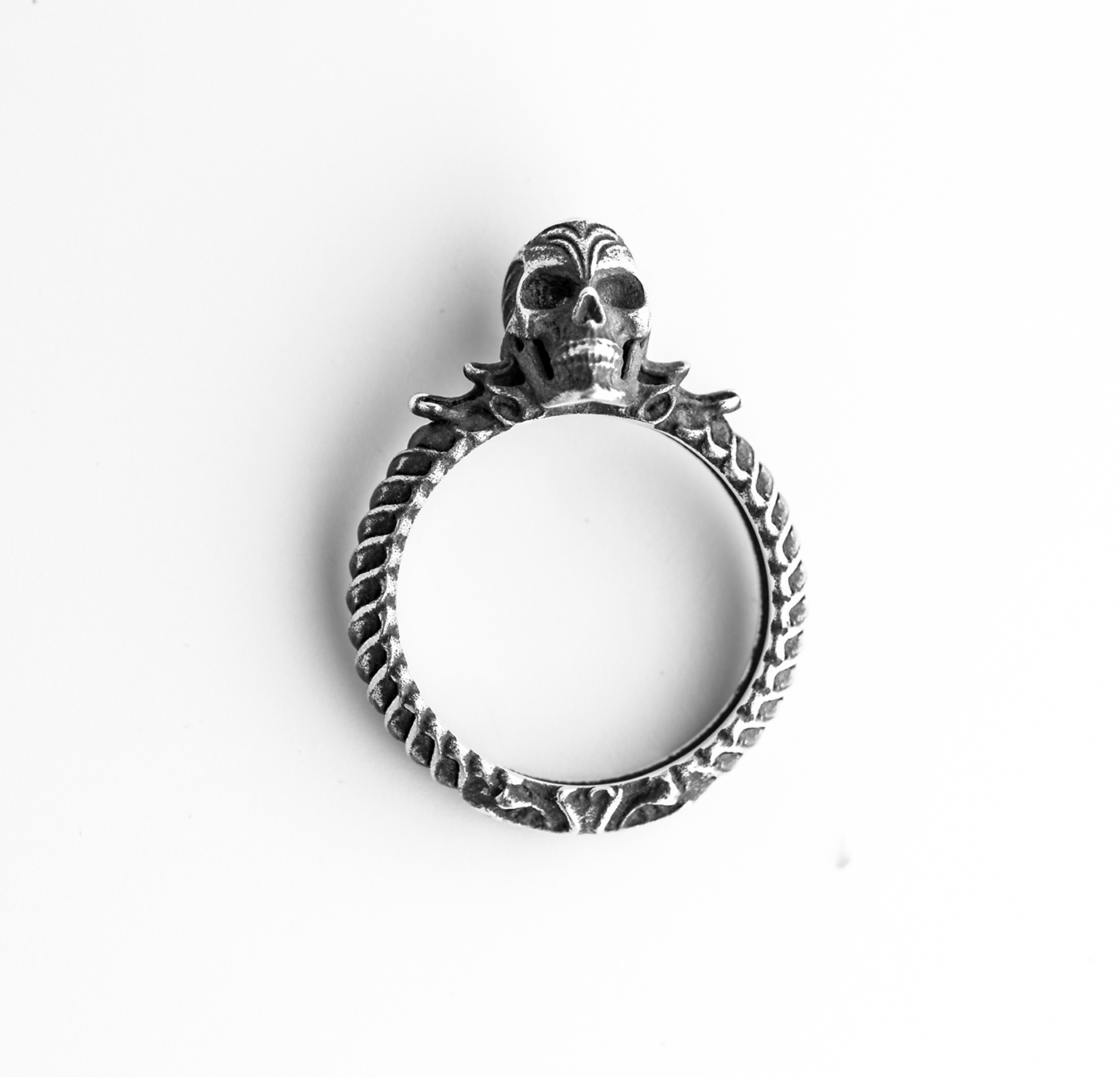 ring jewelry skull silver 3d print sculpting  castable resin accessories rock Fashion 