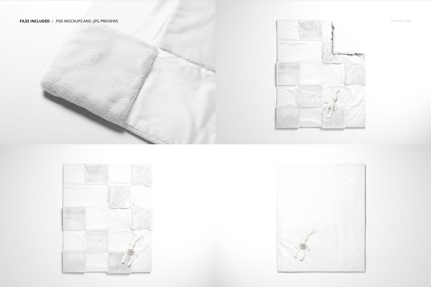 bedding creatsy crib duvet linen mock-up Mockup mockups quilt template