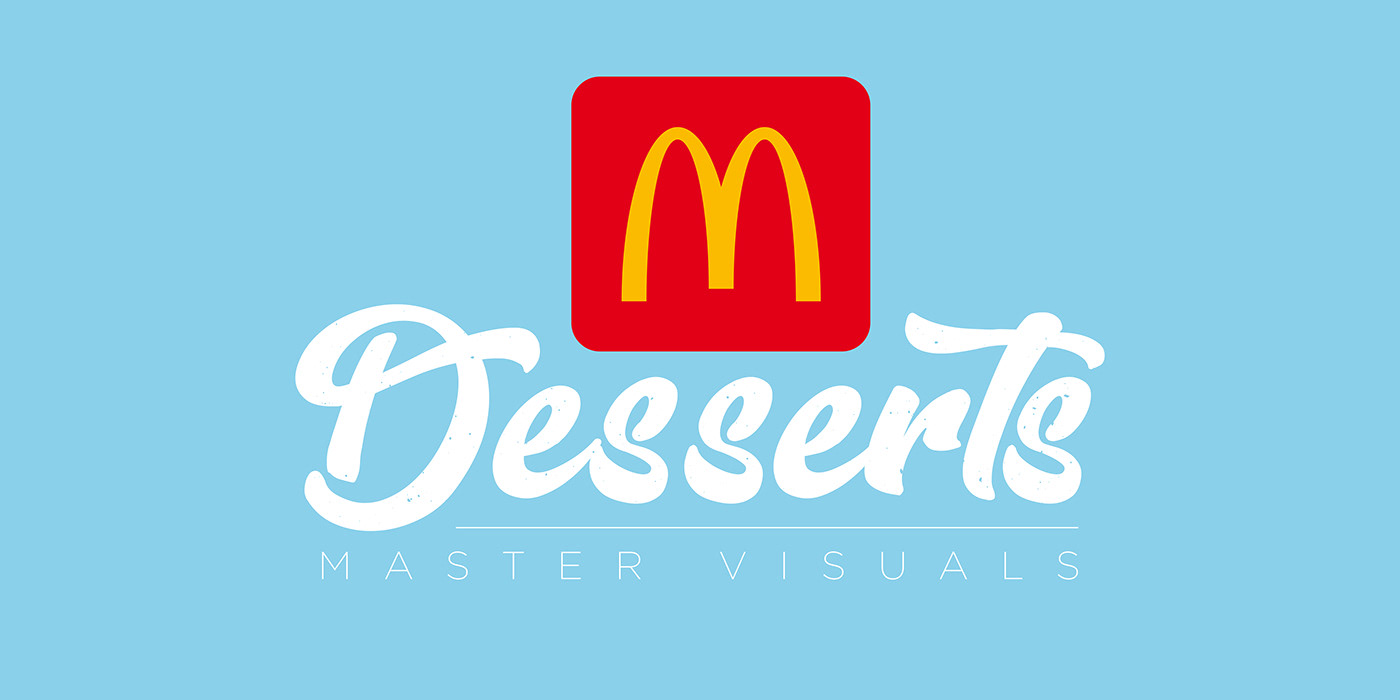 mcdonald's egypt desserts visual digital milkshake sundae flavors post graphic design 