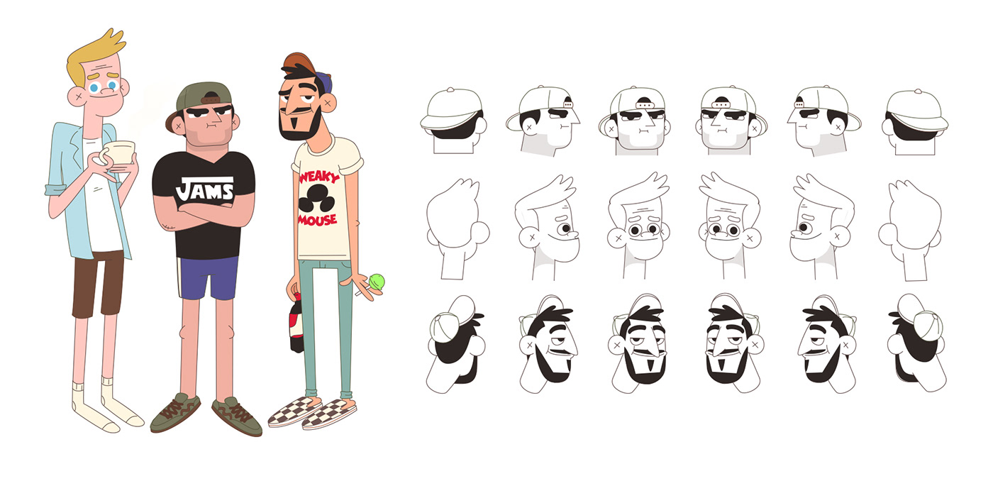 Animated Series animation  bro show Character design  ILLUSTRATION  lockdown