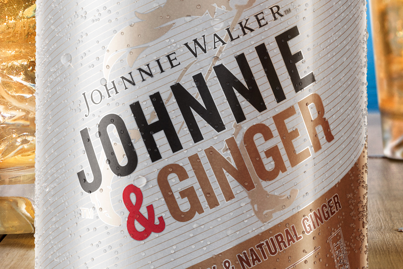 Johnnie Walker ginger Spritz drink can 3D visual state