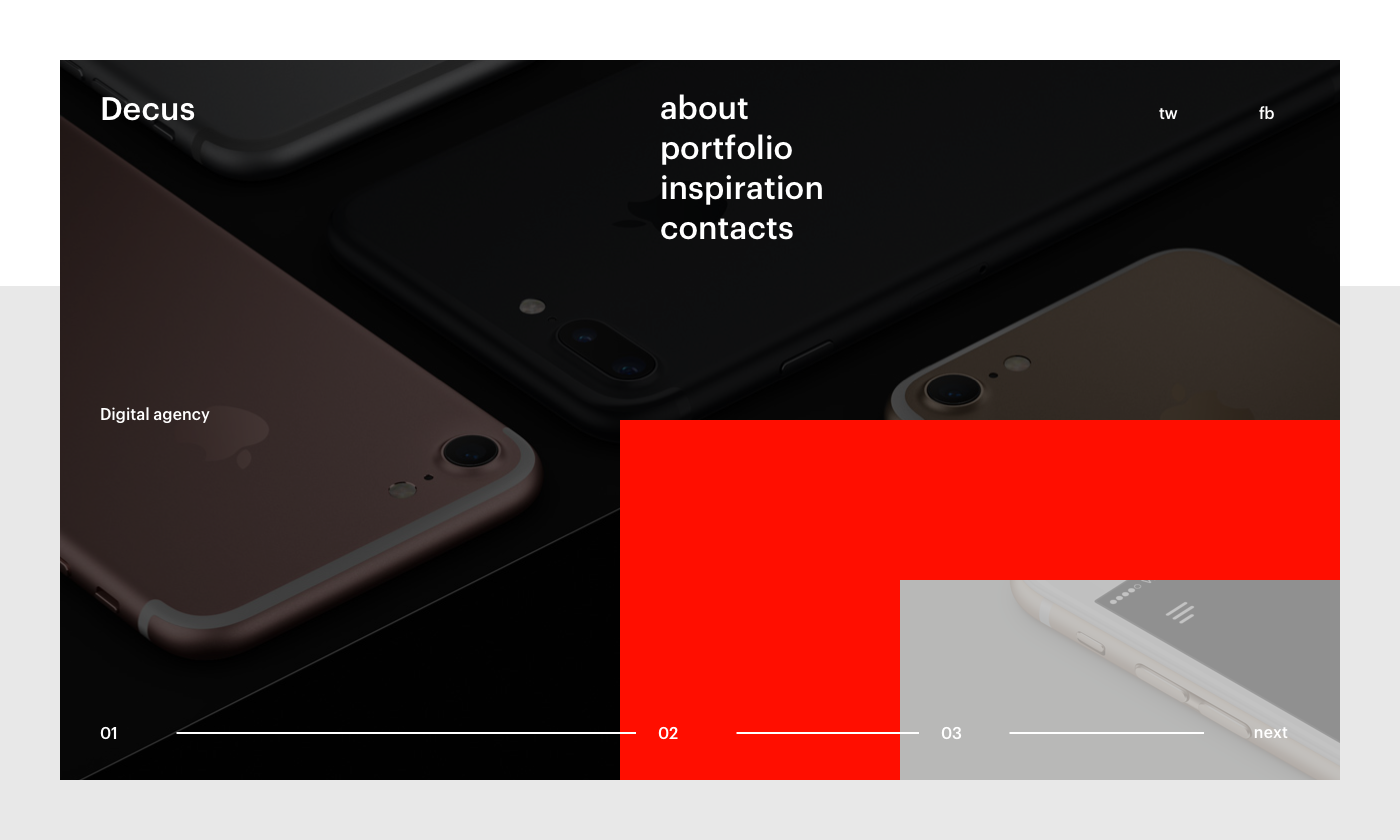 UI ux concept Webdesign minimal ArtDirection inspiration portfolio studio