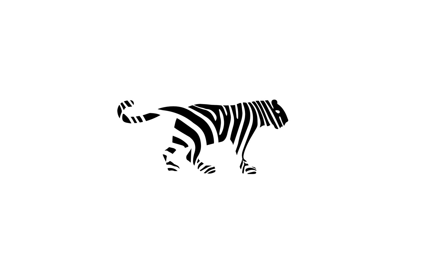 graphic design marks animal black line ILLUSTRATION  symbol Icon negative