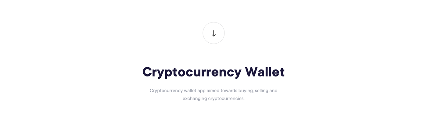 crypto cryptocurrency dashboard WALLET mobile app exchange blockchain UI ux