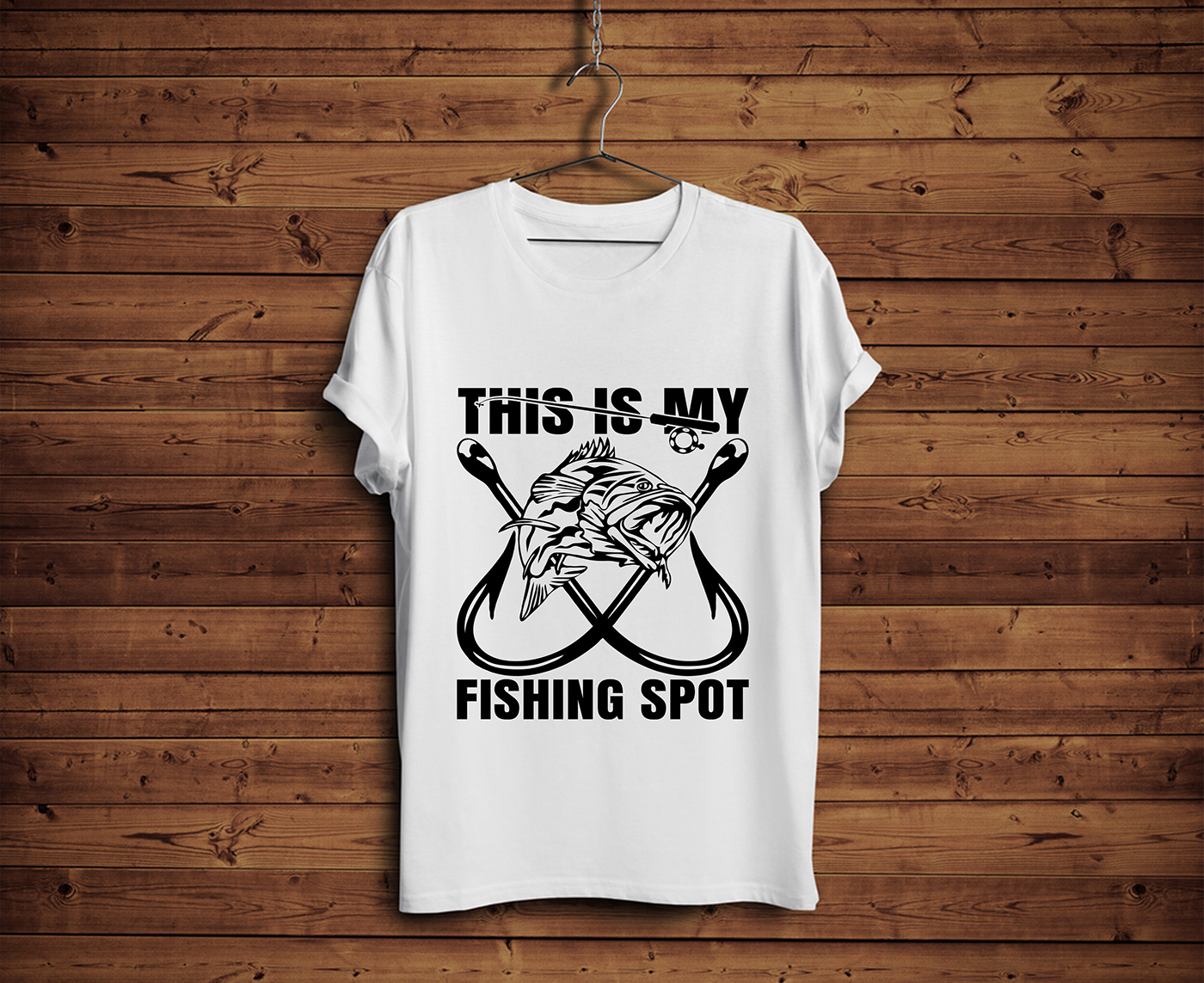 fishing t-shirt design Fisherman fishing T-Shirt Design t-shirts t-shirt illustration graphic design  branding  design Graphic Designer