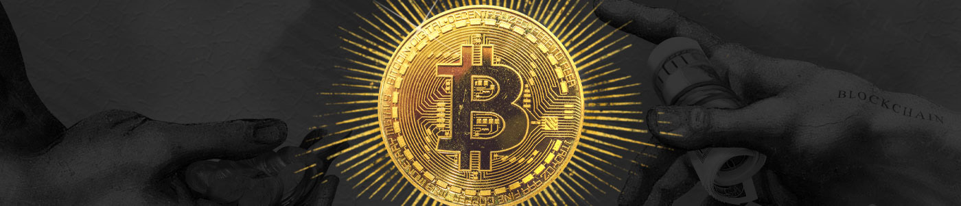 Bitcoin World Crypto Art Artworks by DesignGeo