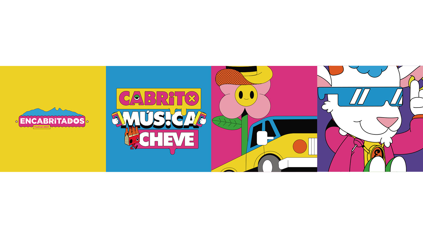 monterrey festival Event brand identity ILLUSTRATION  Character design  music REGGAETON corridos mexico