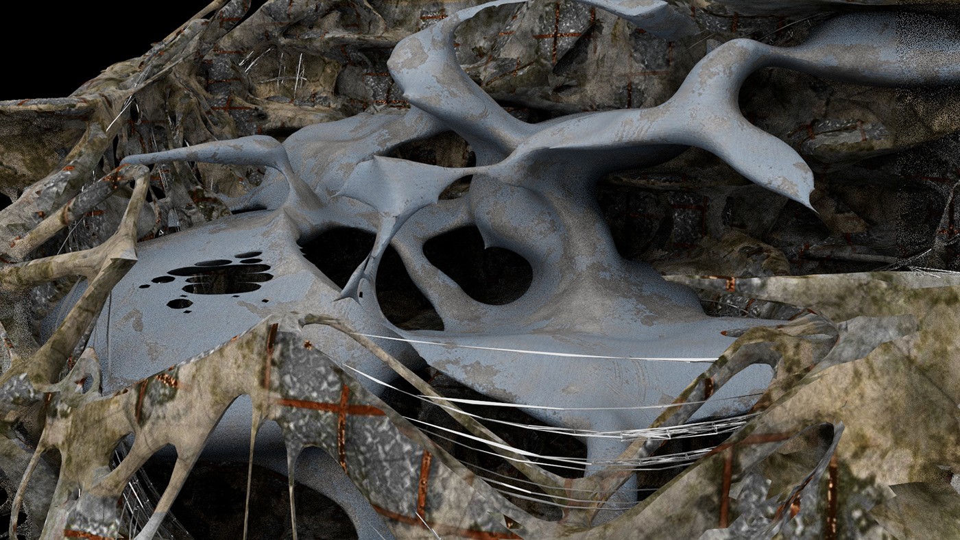 houdini architecture Render visualization 3D Maya