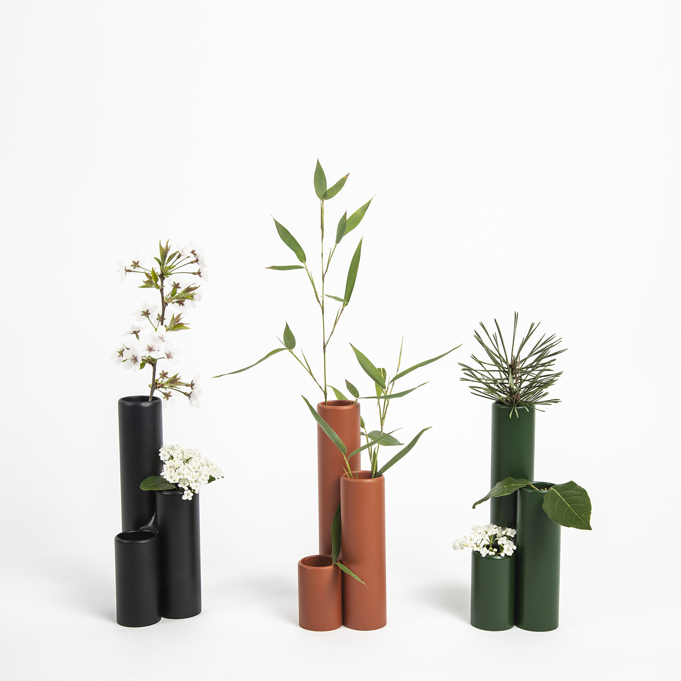 Soliflore   Vase flower ceramic design decoration minimalist product pvc natural