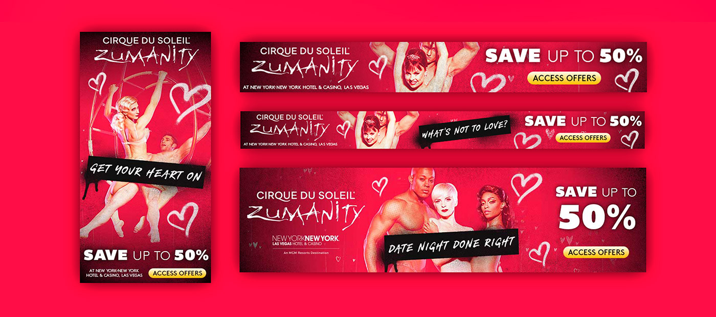 Advertising  andre Andre Luis Santos campaign cirque du soleil graphic design  Graphic Designer Las Vegas santos Zumanity