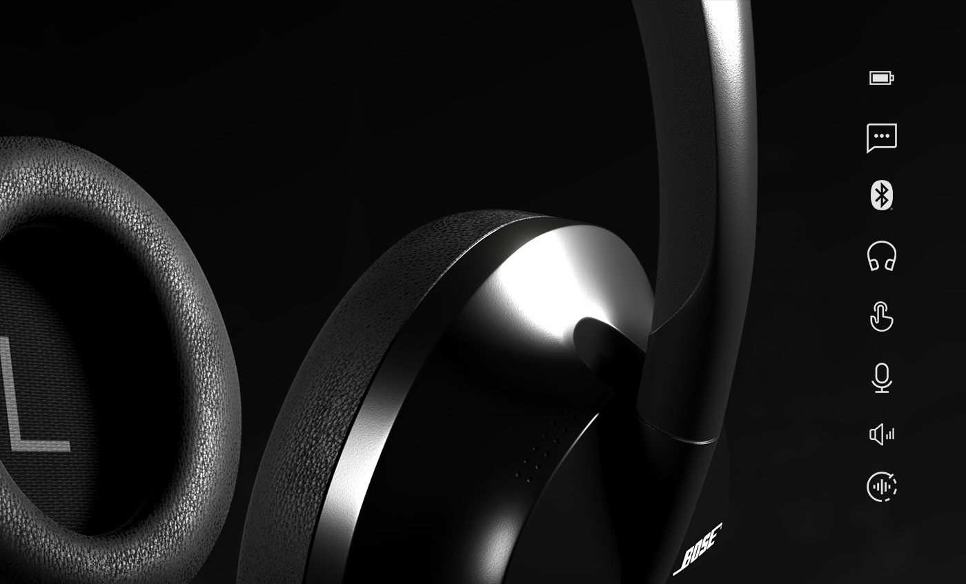 3D 3d animation 3D model 3d product blender Bose headphones product animation visualization Product Advertising