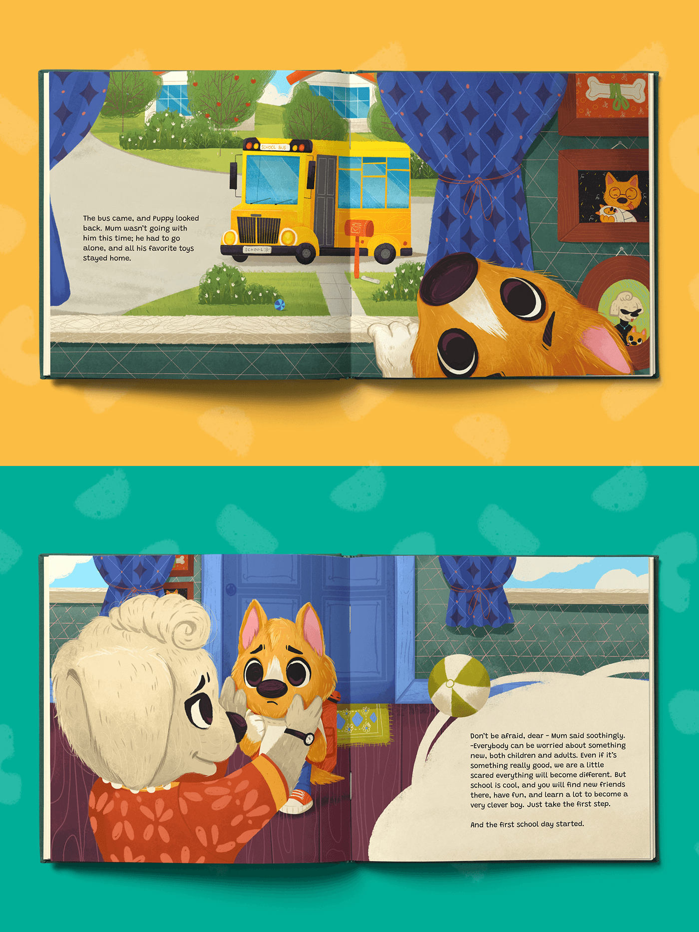 children school book book illustration children's book Character design  book design animals kids Digital Art 