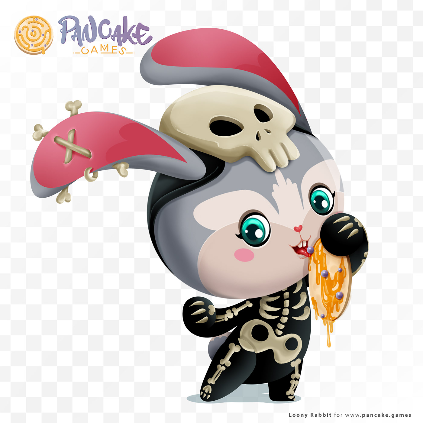 Character concept costume cute Digital Art  Game Art game design  Halloween skull zombie