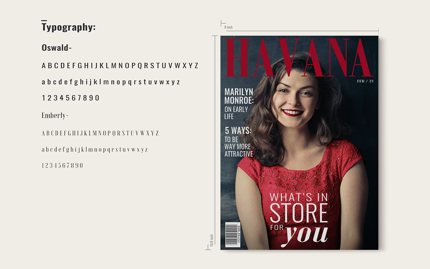 Fashion  Layout lifestyle magazine Magazine Cover typography   design editorial graphic design 