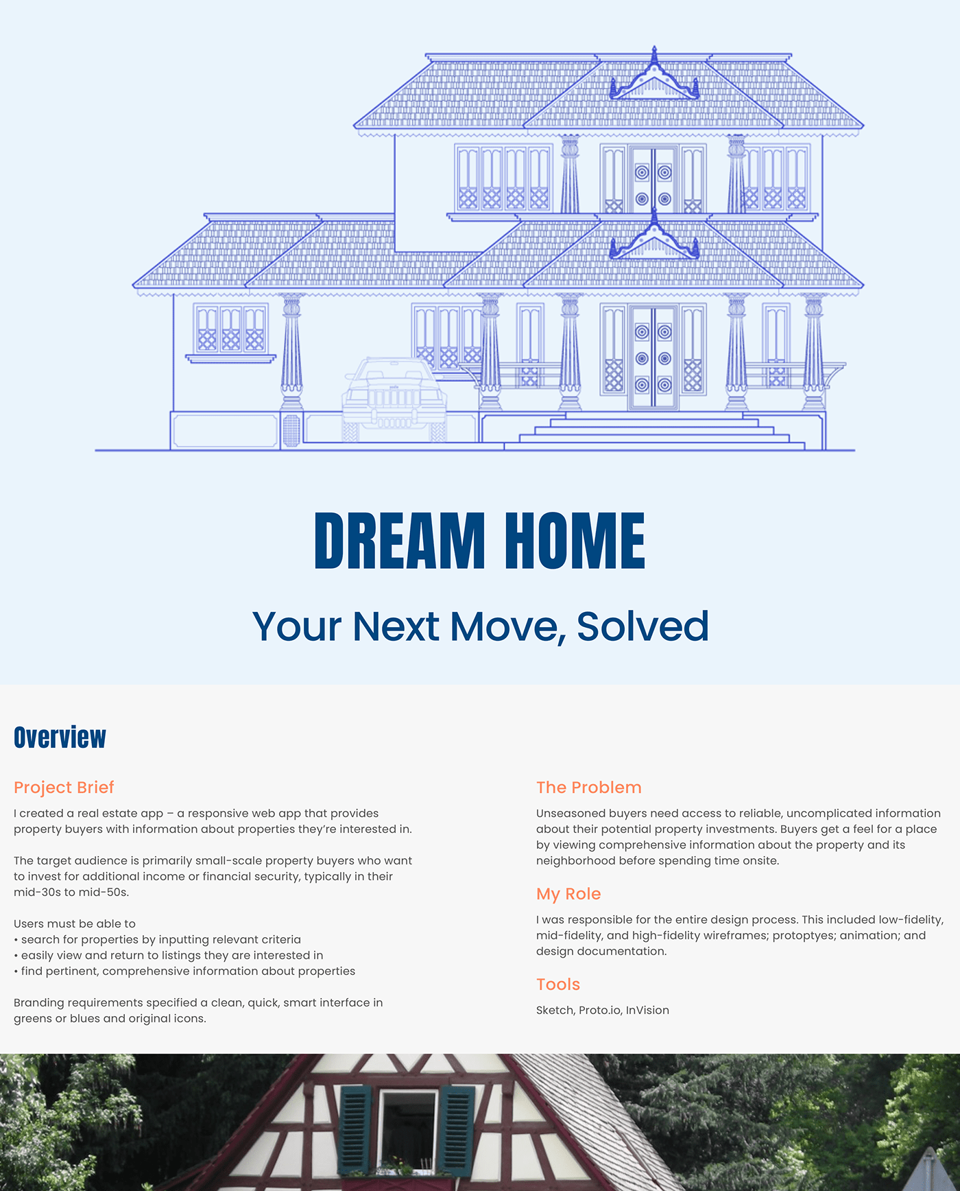 UI user experience real estate app Case Study