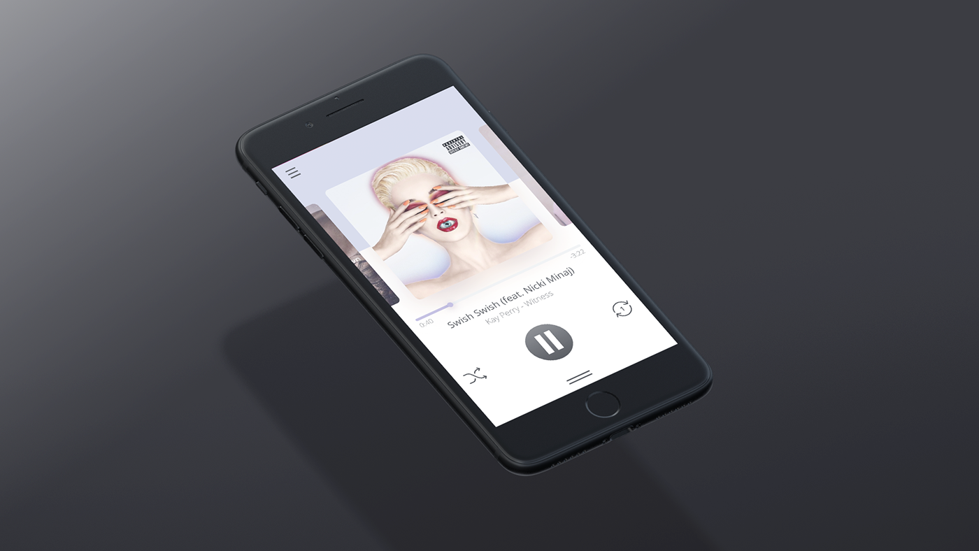 Music Player ui design daily ui music app