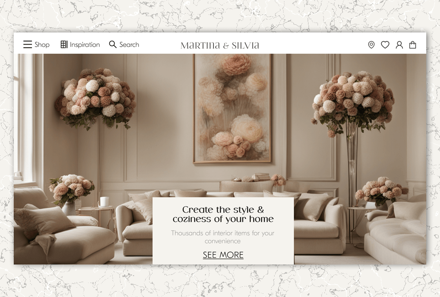 furniture beige Minimalism design Web