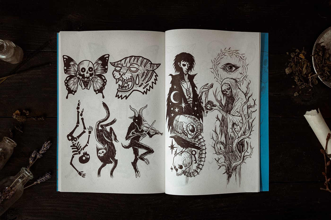 tattoo ink tattoo design dark art dark skull artwork Drawing  sketch Zine 