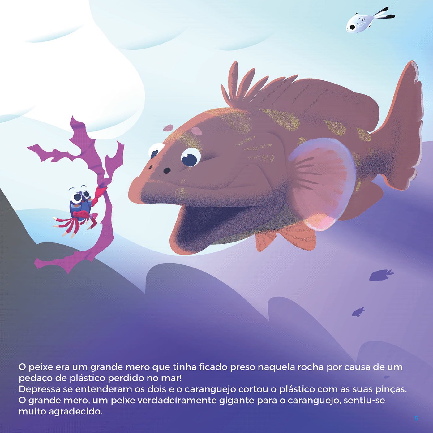 children's book digital illustration Ocean Literacy Preschool