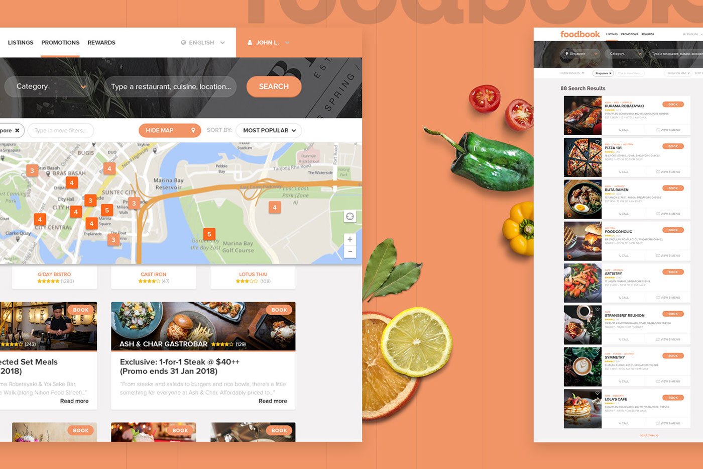 foodbook Food  Food Website facebook neilbrian neil brian Food Guide food app dining restaurant