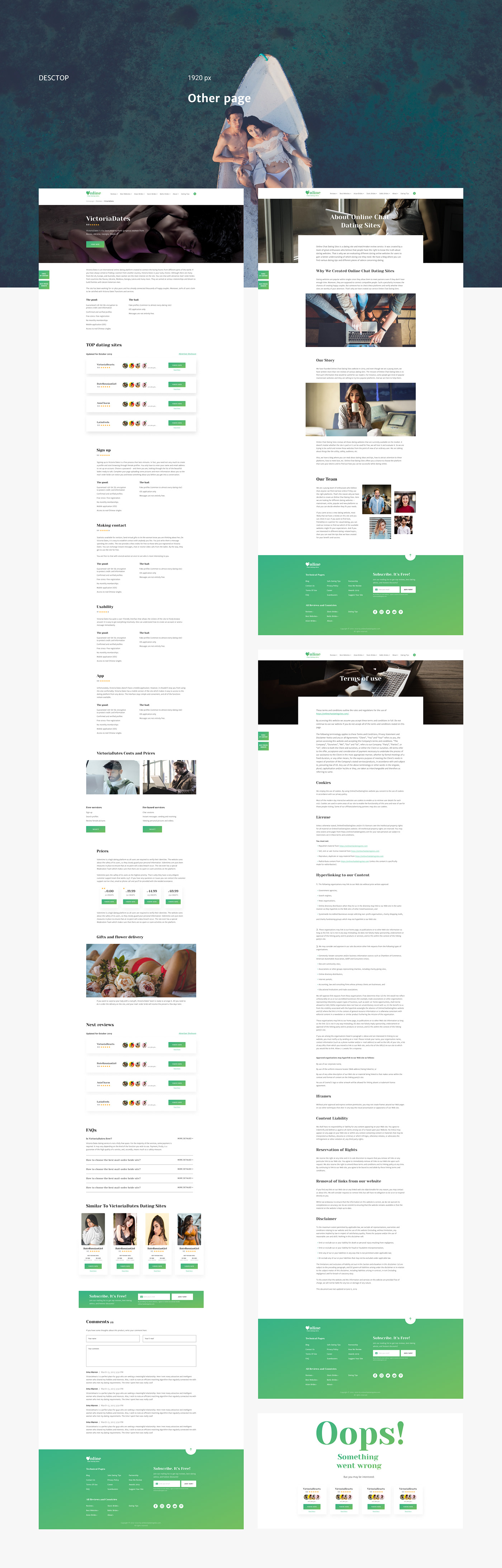 Blog site ux/ui Web Design 