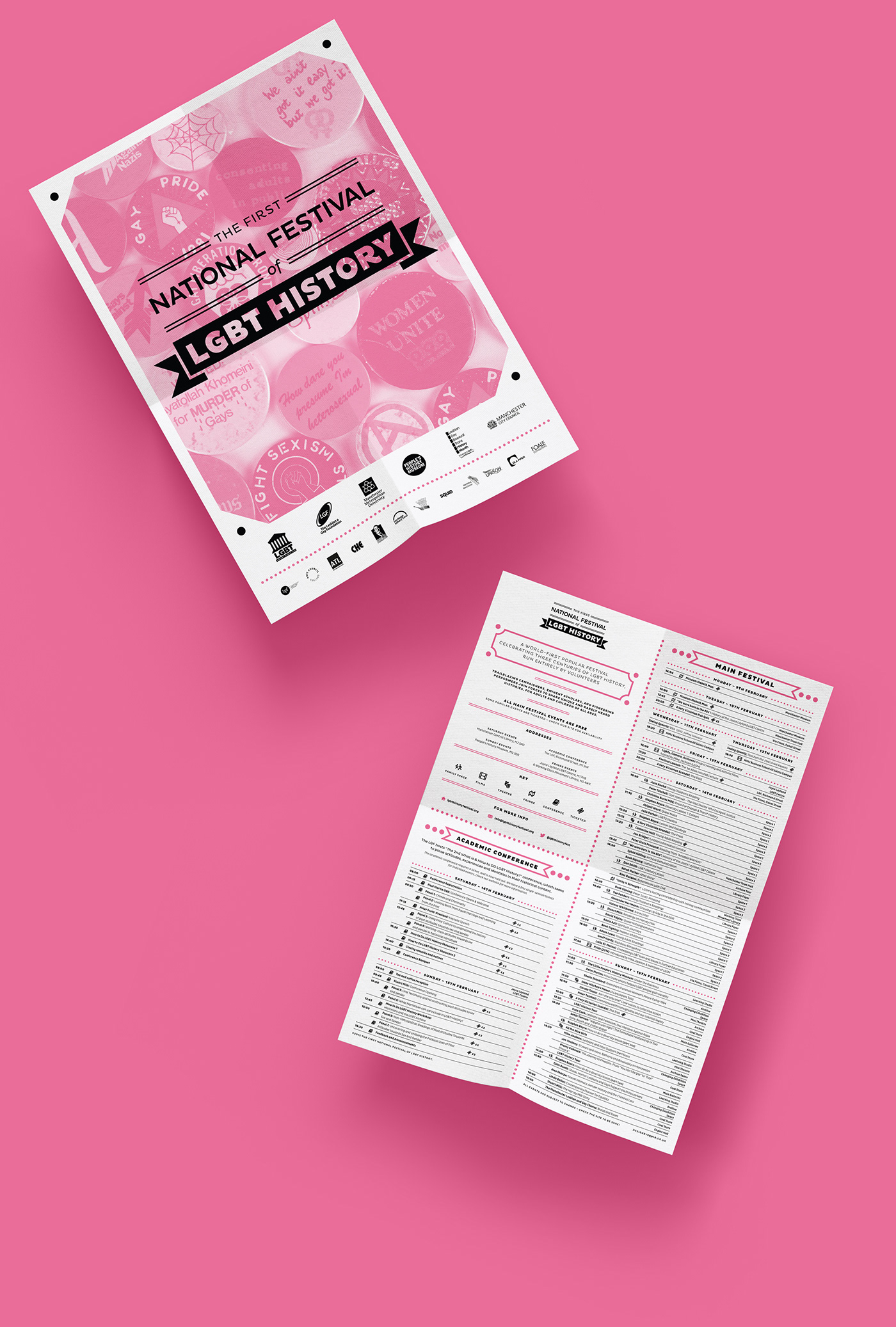 LGBT history lgbt history manchester UK pink festival Web digital print