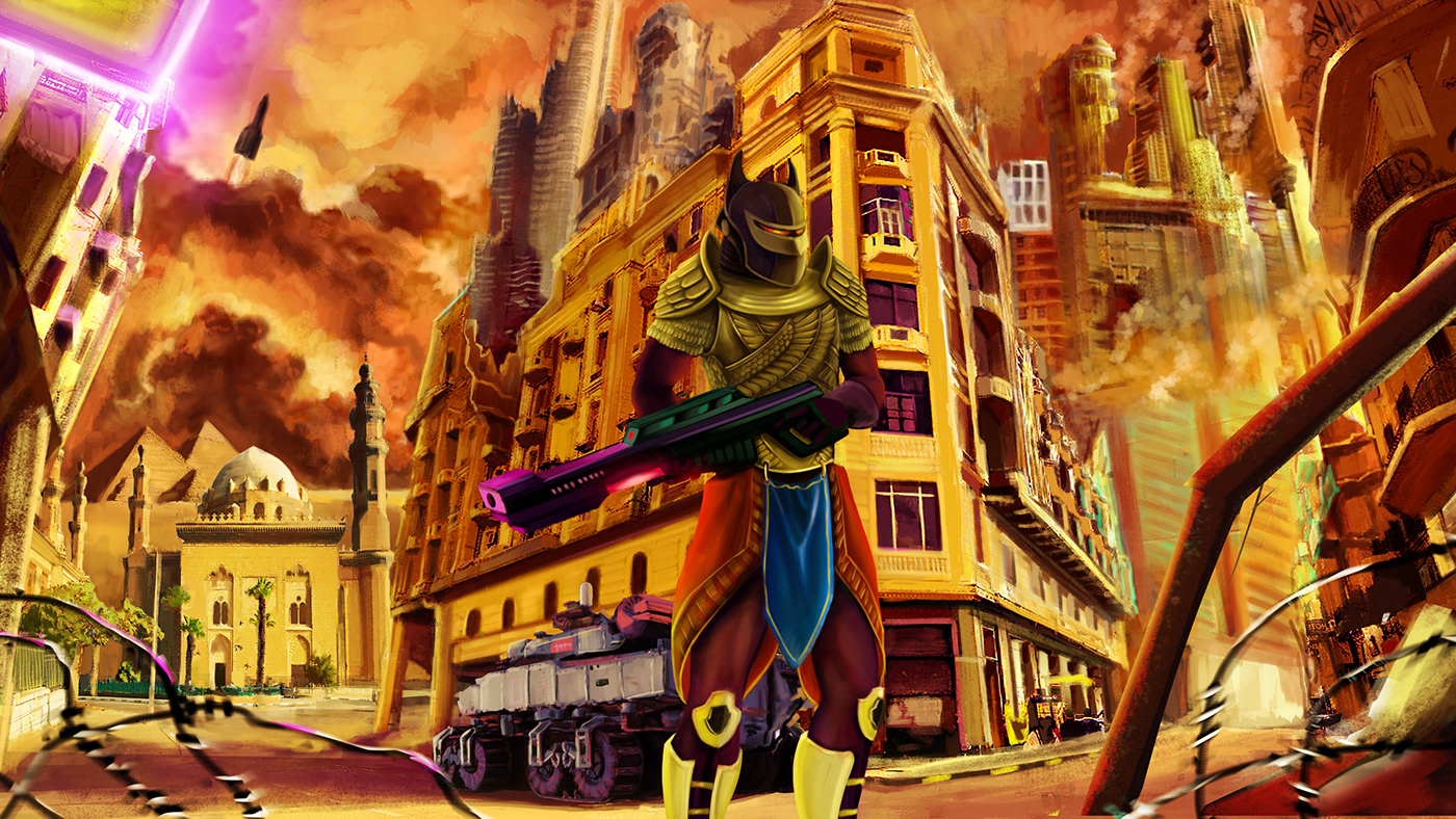 2D art Character design  ConcepArt digitalart fantasy future gameart gameartist sci-fi warzone