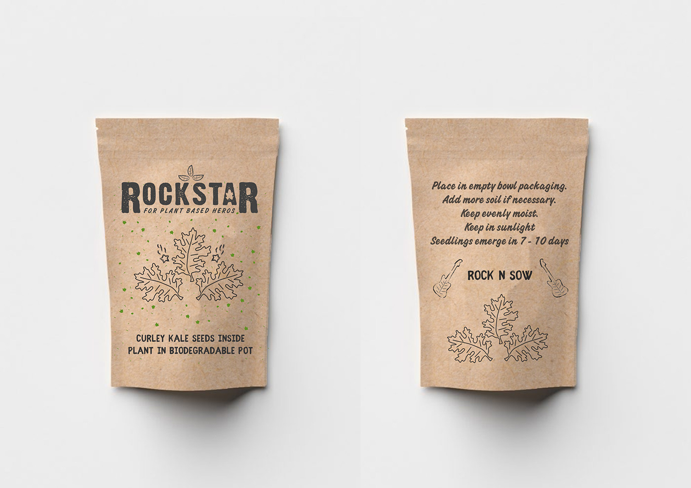 burger design design graduate  graphic design  Hero ILLUSTRATION  Packaging Plant Based Rockstar vegan