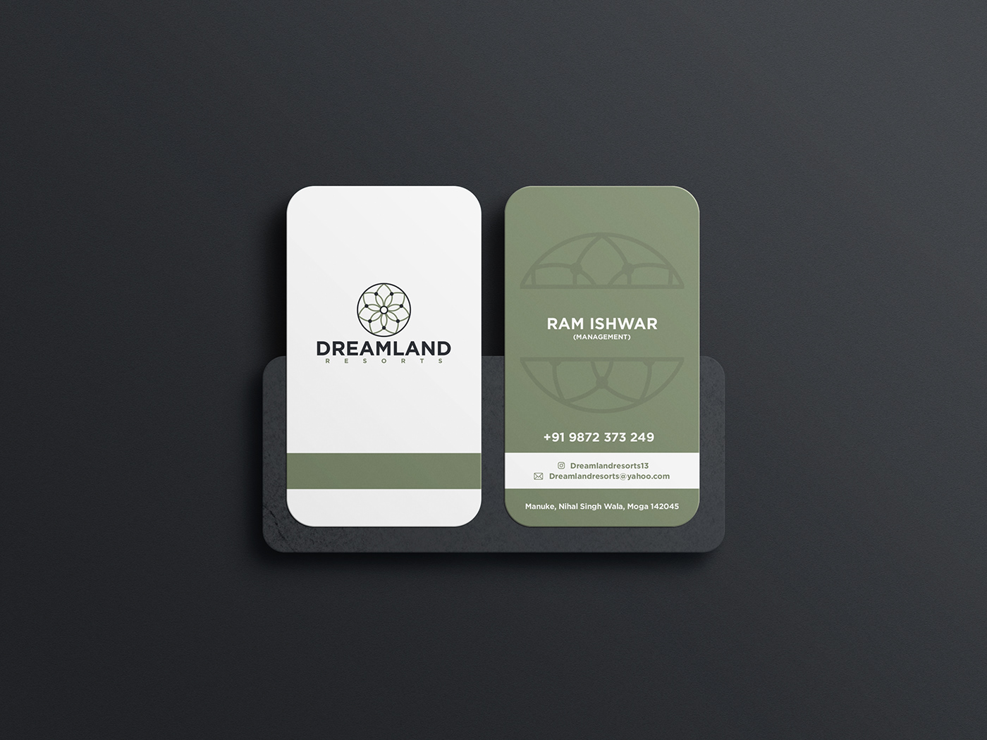 brand identity branding  brandkit business card Logo Design print designs punjab resort retouching  Stationery
