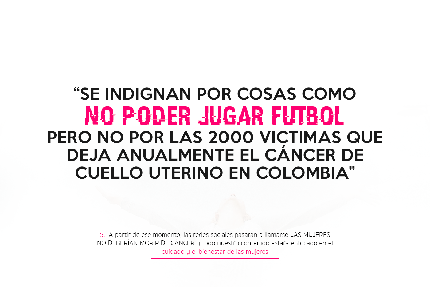 Mujeres cancer medicina caso Campaña kv copy polemica redes sociales digital