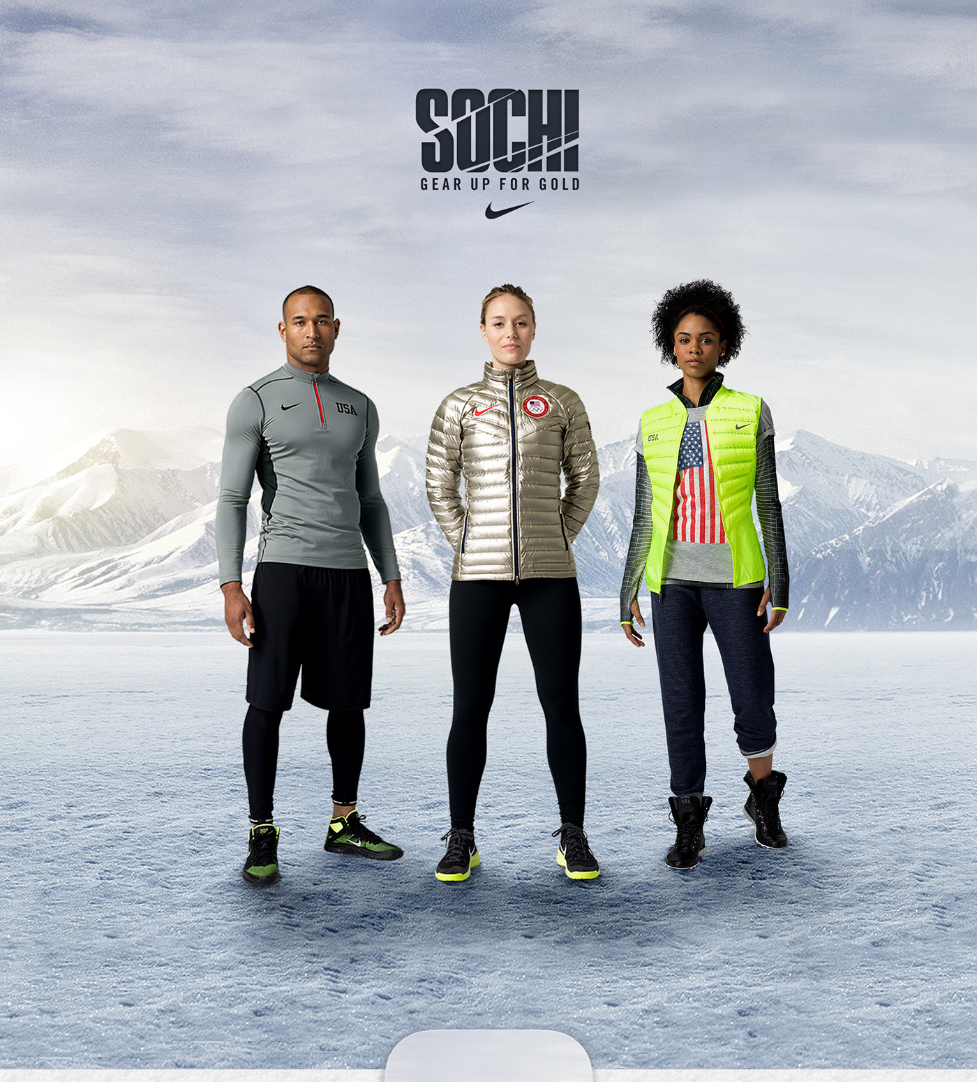Nike Olympics sochi Lookbook styleguide Sportswear sport winter look book Team USA