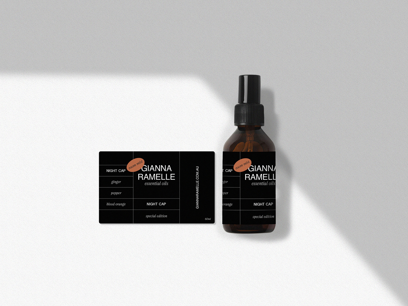brand identity business card design essential oils Mockup packaging design Website Design
