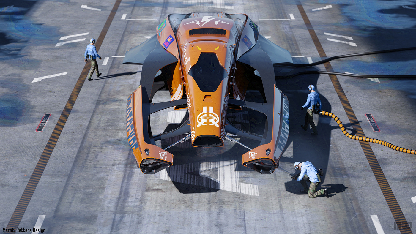 Vehicle automotive   3D visualization Render blender 3d modeling CGI Scifi concept art