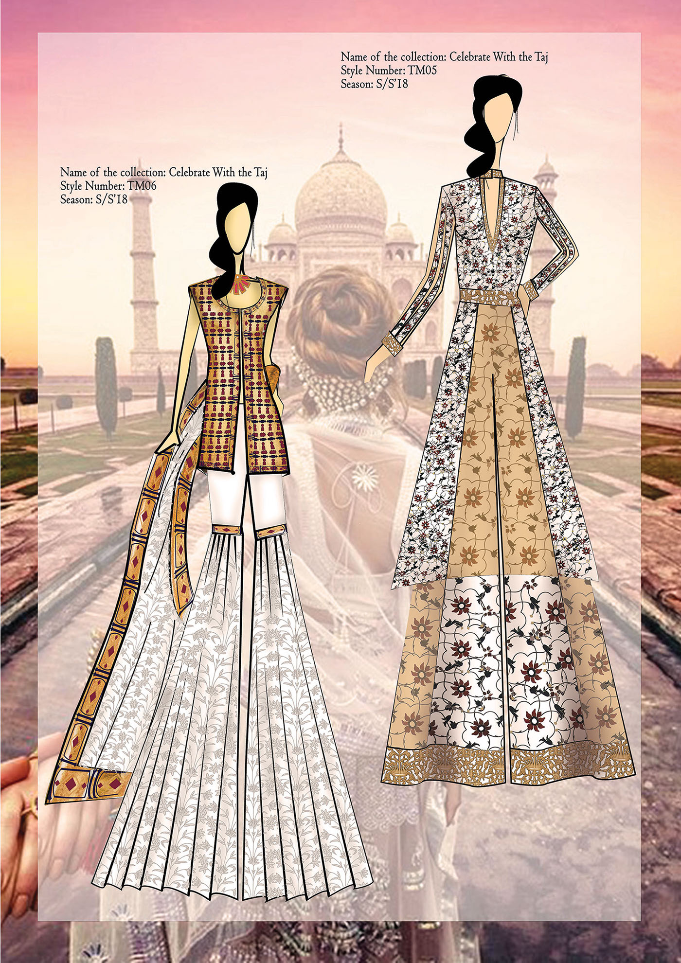 Taj Mahal Occasional Wear SS18 Love