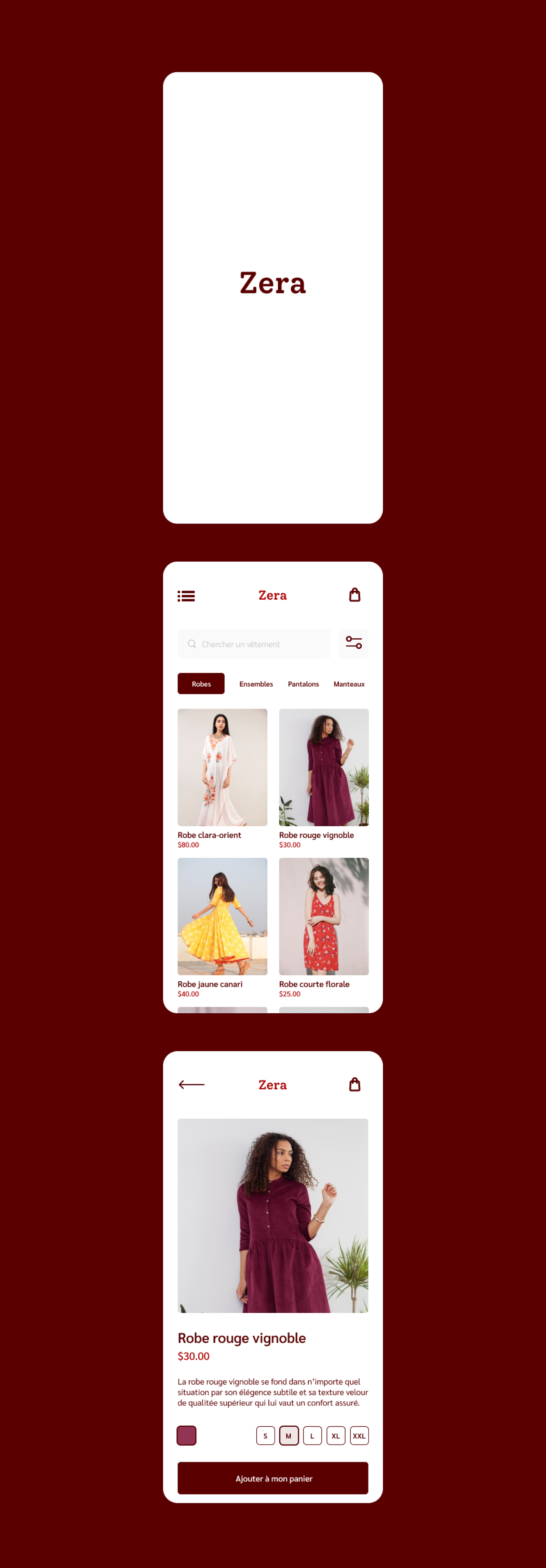 clothes design Figma mobile UI