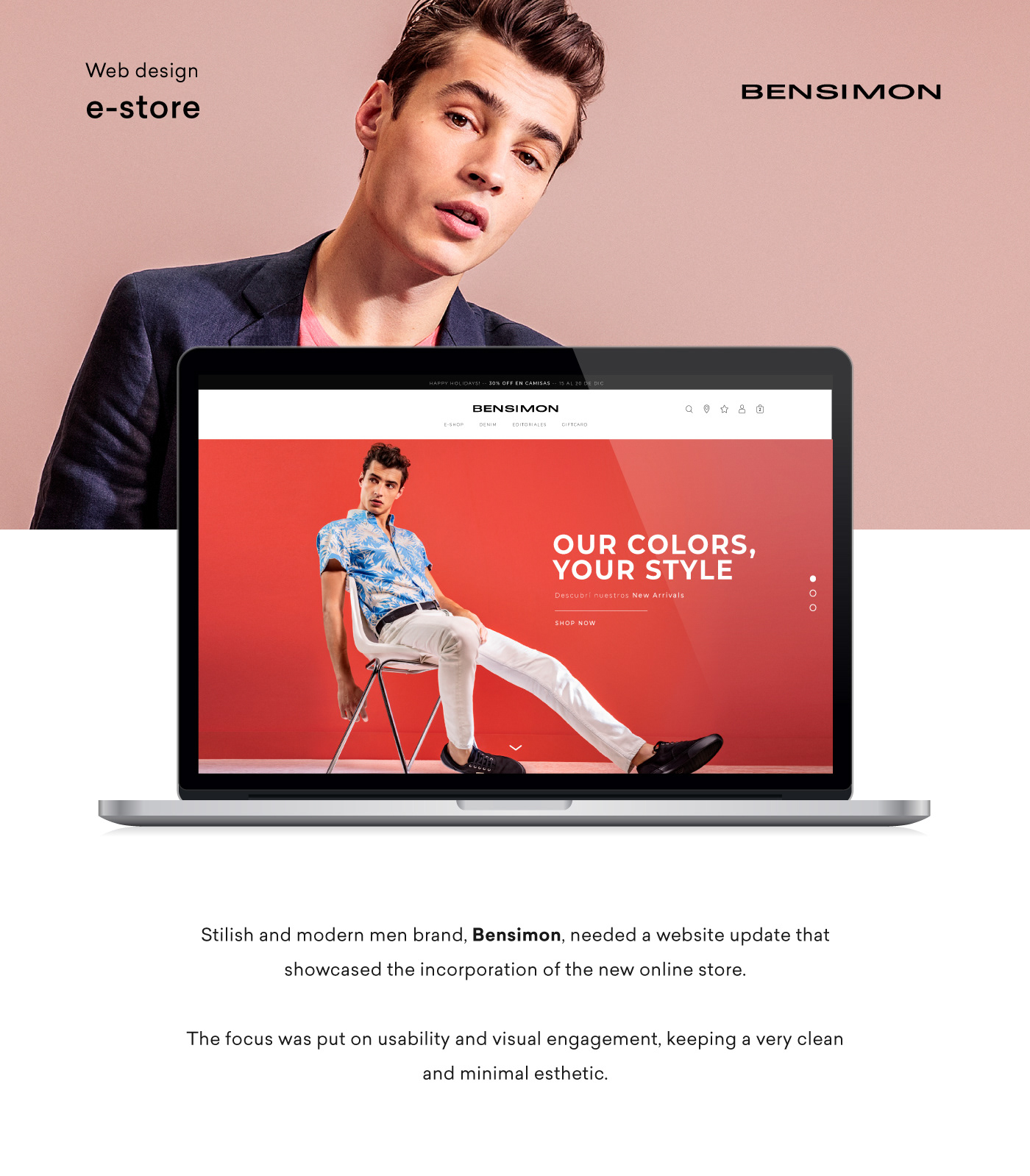 bensimon clothes Ecommerce estore Fashion  online store UI ux Web Design 