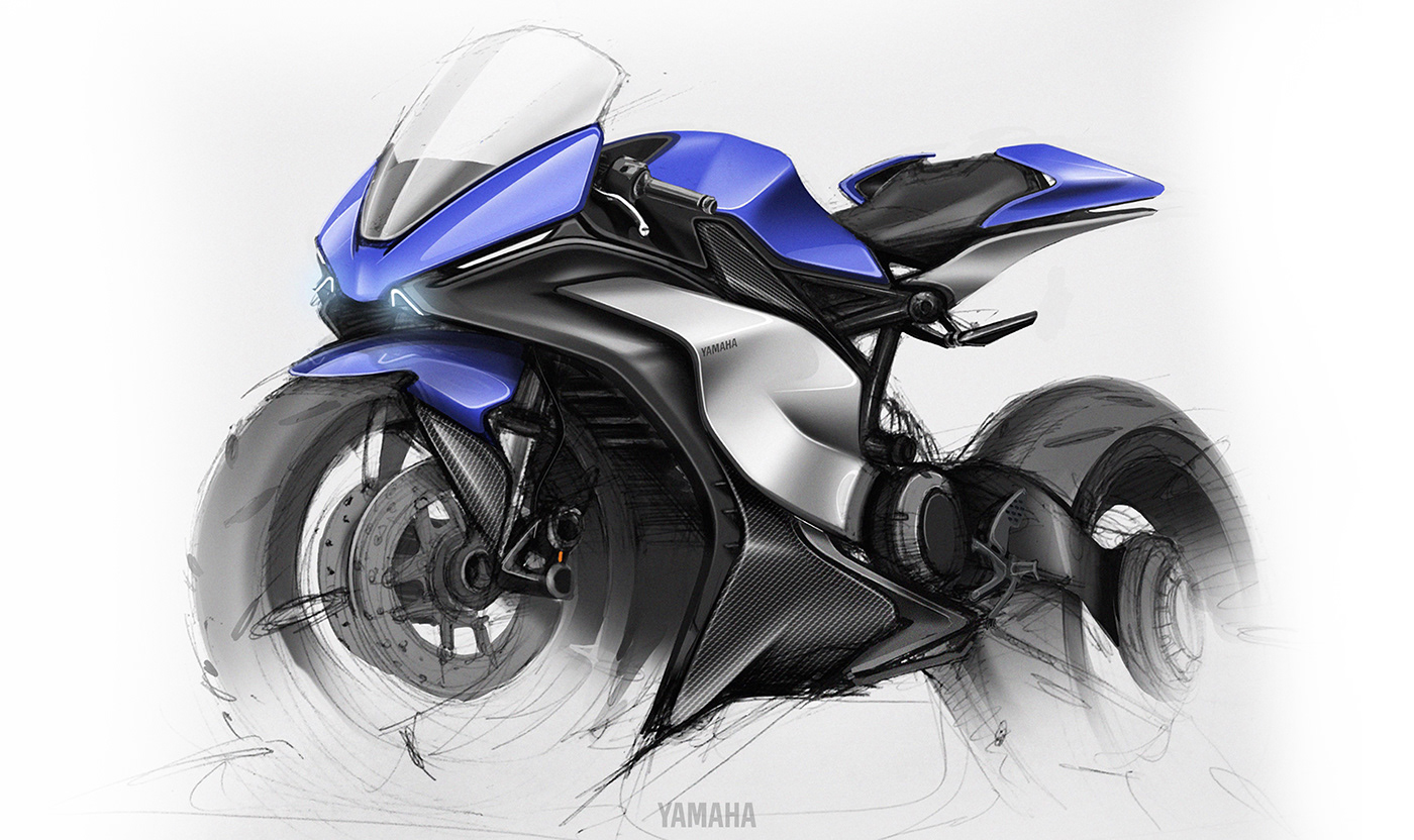 automotive   Automotive design car design concept motorbike motorcycle Racing visual yamaha yamaha r1